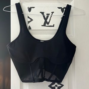 Alo Yoga Corset Top, Medium, Black, Never Worn